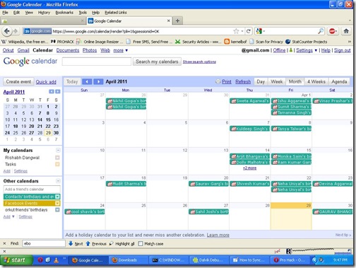 HACKTOOLS How To Sync Facebook Calendar On Google Calendar Android